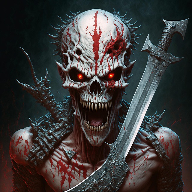 Free ai generated zombie ghoul illustration
