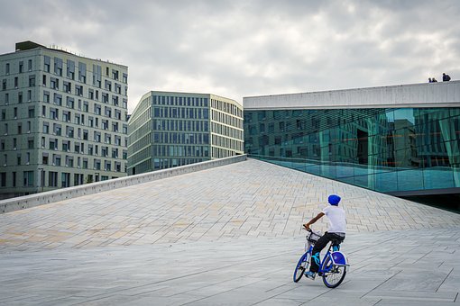 Mens, Fiets, Motorrijder, Plezier