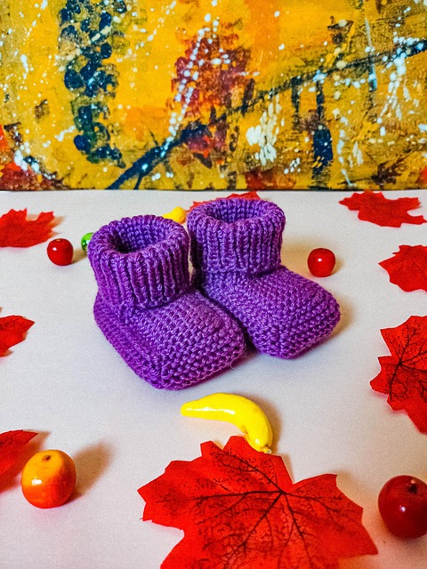 Pletení, Dětské Oblečení, Teplé Ponožky