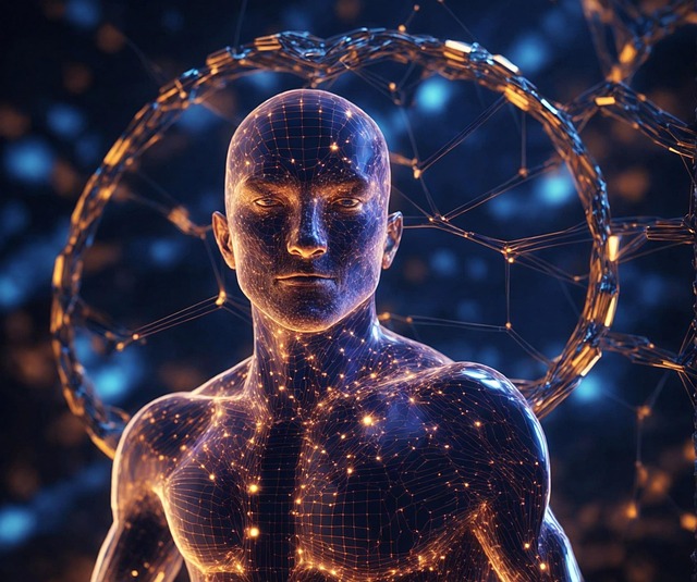 Free ai generated network technology illustration