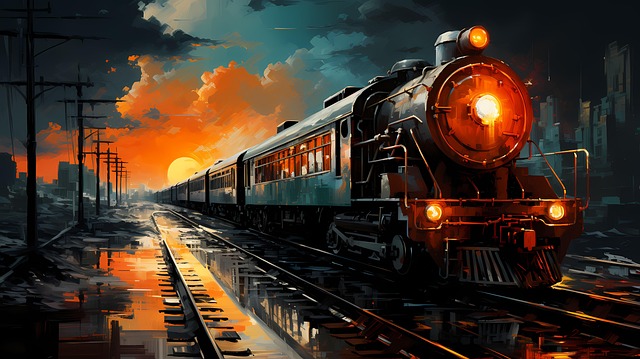 Ai Gegenereerd, Trein, Rails, Snelheid
