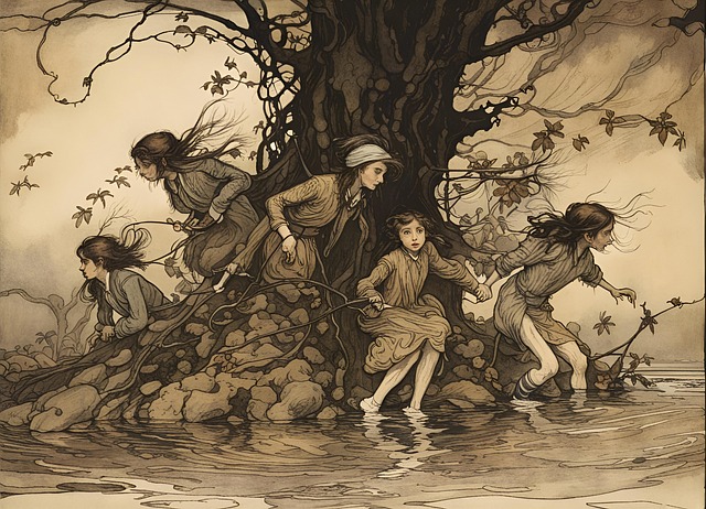Free ai generated nature children illustration