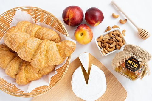Frühstück, Lebensmittel, Croissants