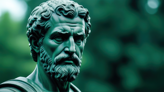 Free ai generated man statue illustration