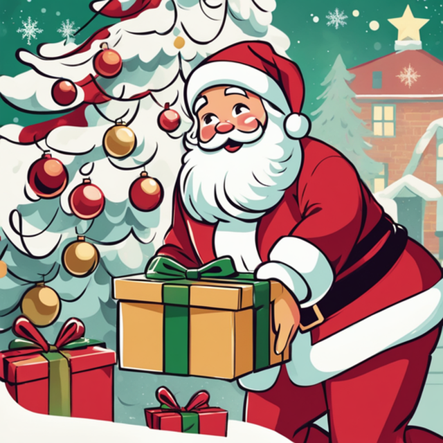 20 Weihnachtstaschentücher – Motiv 'Weihnachtsmann Daheim' | 2x10 Stück, 4-lagig | Wiederverschließbar & Umweltverträglich