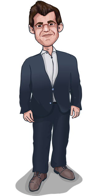 Free magnus carlsen caricature cartoon vector