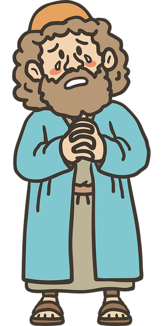 Free church christian sadness vector
