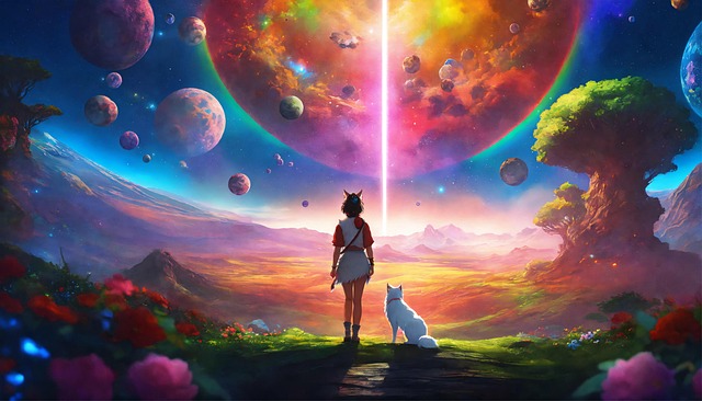 Download free HD stock image of Ai Generated Princess Mononoke Free ai generated princess mononoke cosmic illustration