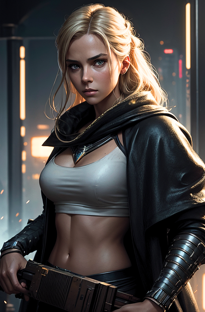 Free ai generated woman warrior illustration