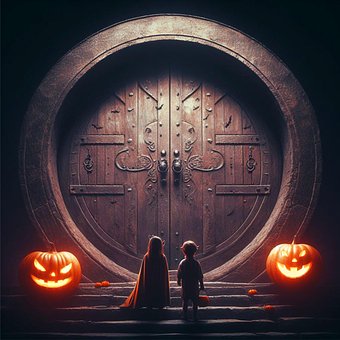 Ai Generiert, Kinder, Trick Or Treat