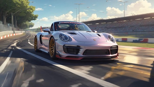 Ai Gerado, Porsche, Pista De Corrida