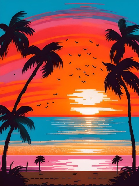 Free Hawaii Pixel illustration and picture
