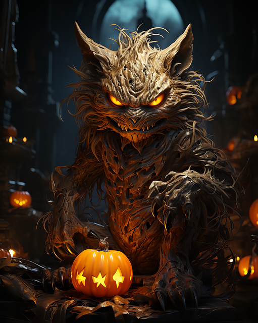Free ai generated monster pet illustration