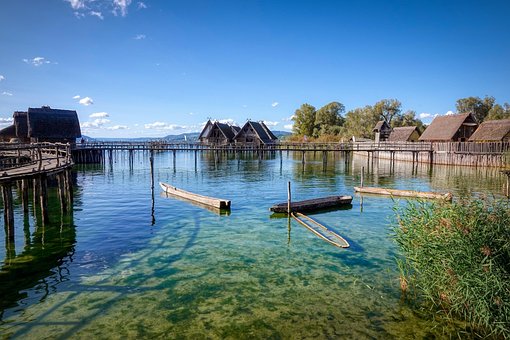 Bodensee, Pfahlbauten, Bayern, Historia