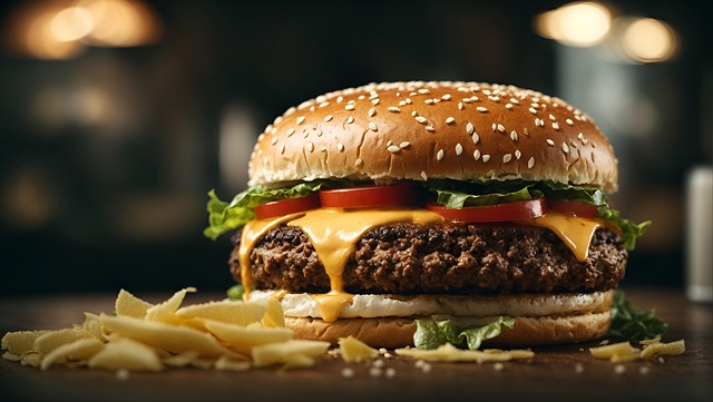 Free ai generated hamburger burger illustration