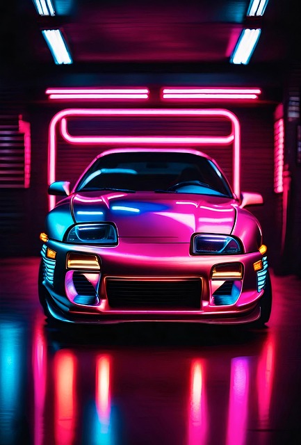 Toyota, Supra, Neon, Kleurrijk