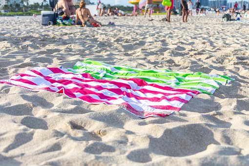 Free Towel Beach photo and picture