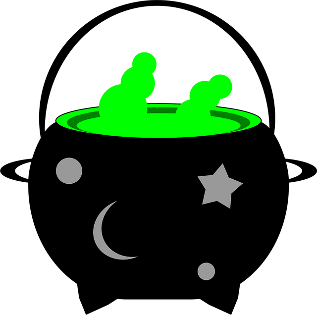 Free boiler cauldron halloween illustration