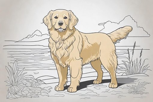 Ai Generert, Golden Retriever, Hund, Dyr