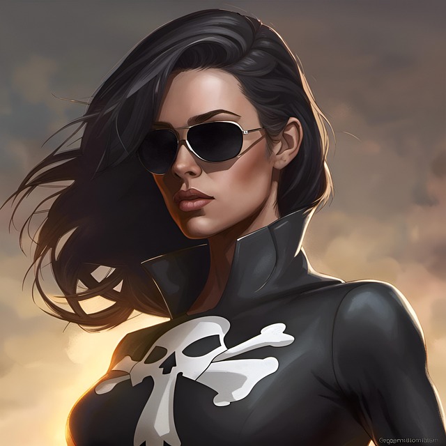 Free ai generated captain murder character illustration