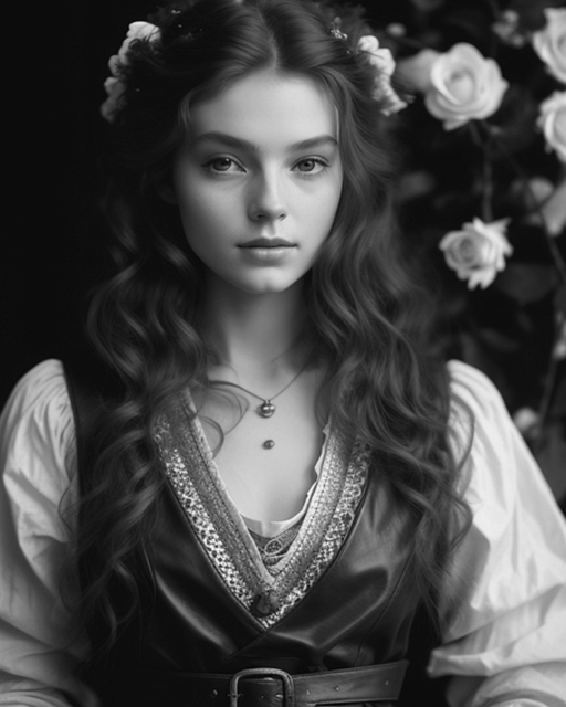 Free woman nature princess illustration