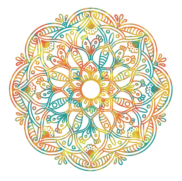 Free mandala pattern geometric illustration