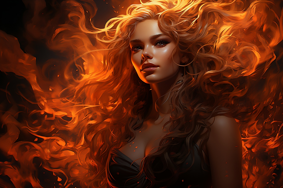 Woman Fire Vector Download Woman, Girl, Fire. Royalty-Free Stock Illustration Image - Pixabay