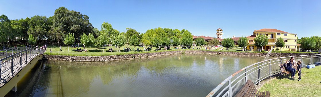 Panorama, Natur, Wald, Himmel, Bäume