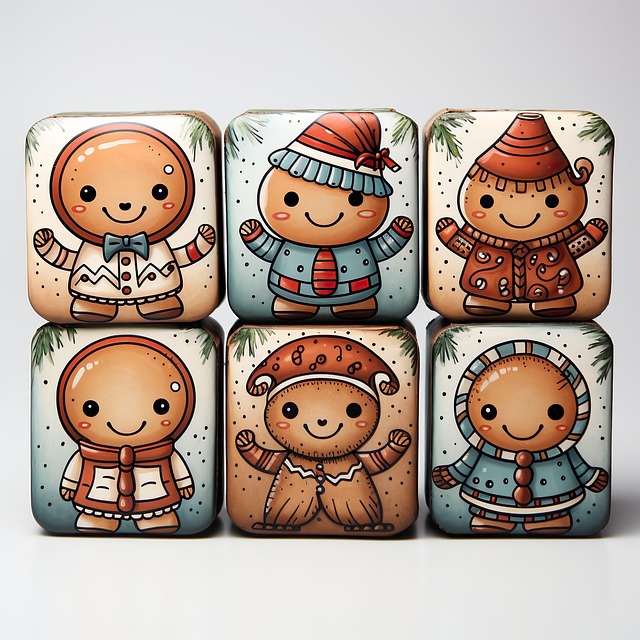 Free gingerbread christmas holiday illustration