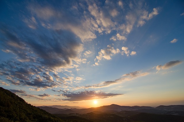 Free Sunset Mountains photo and picture