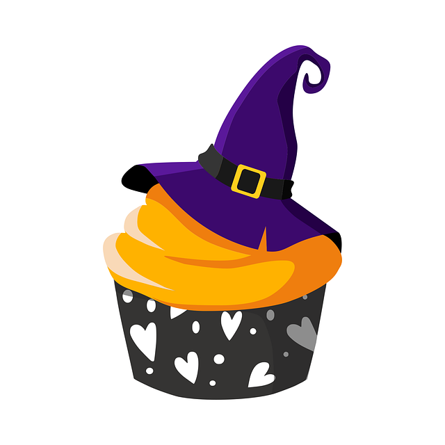 Free Cupcake Happyhalloween vector and picture