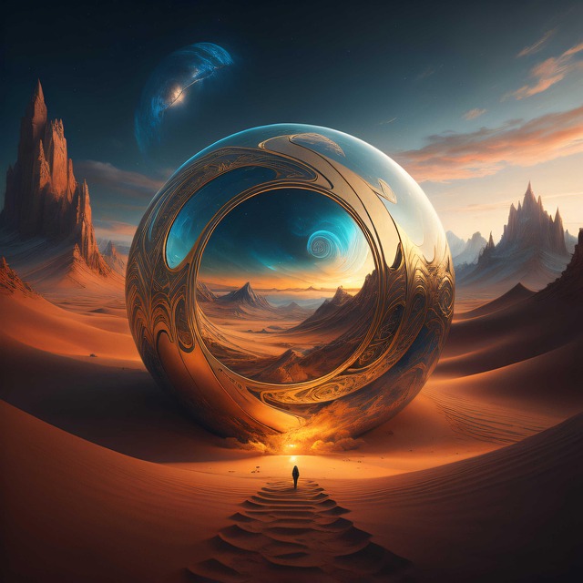 Free stargate futuristic fantasy illustration
