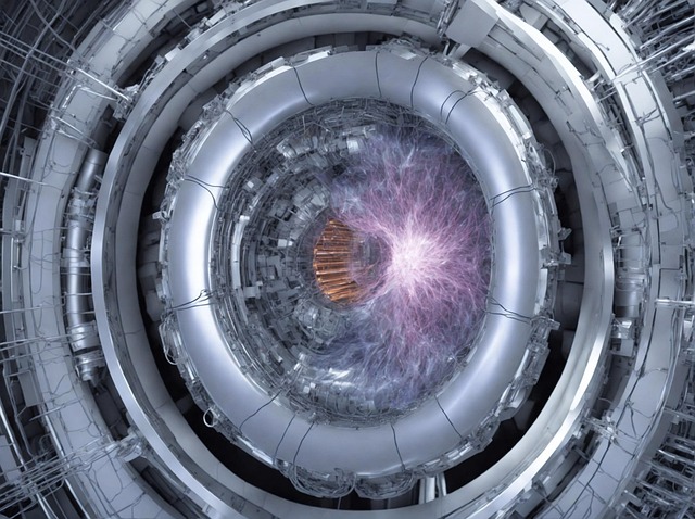 Free quantum physics particles illustration