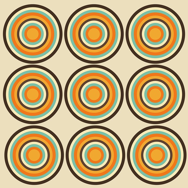 Free circle design pattern illustration