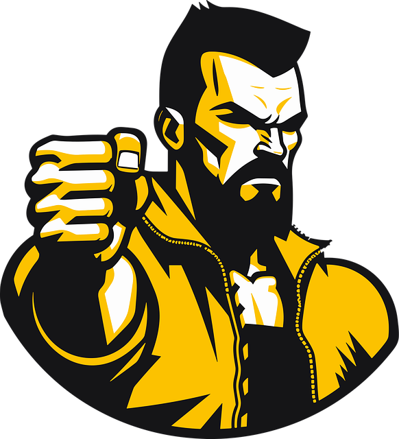 Free ai generated man fist vector