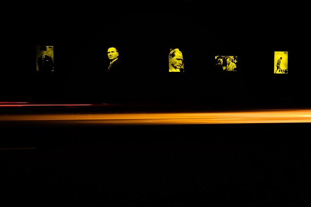 Ataturk, Noite, Visão, Amarelo, Vermelho