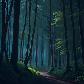Ai Generiert, Wald, Bäume, Natur