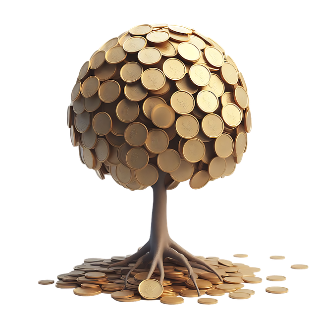 Free ai generated tree money illustration