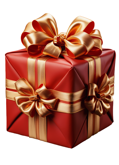 Free ribbon gift bow christmas illustration