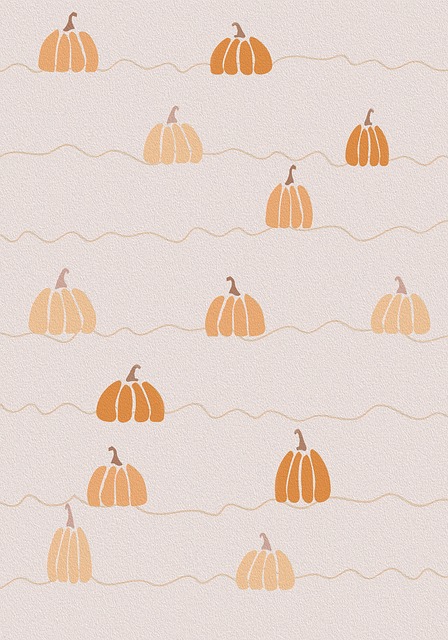 Free pattern pumpkins wallpaper illustration