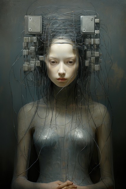 Free ai generated woman distress illustration