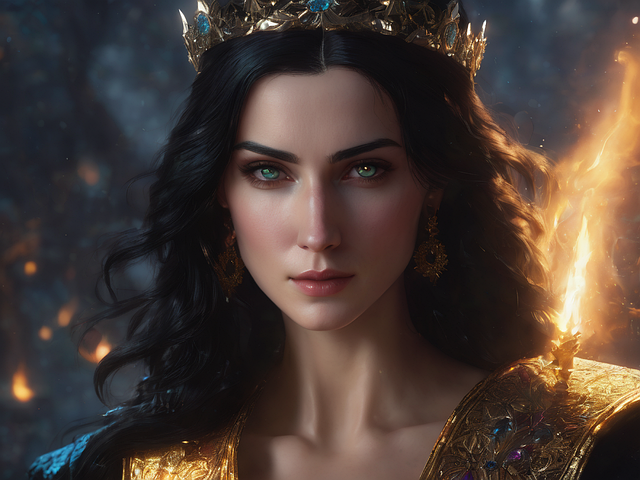 Free ai generated woman mystic illustration