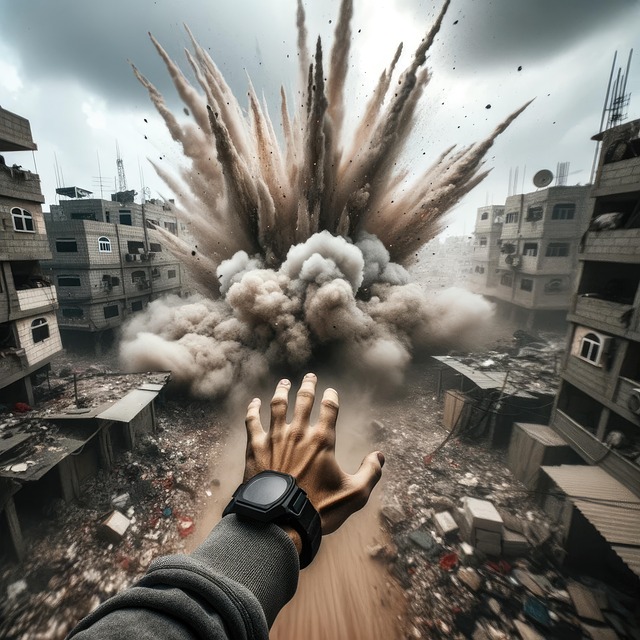Free ai generated bomb explosion illustration