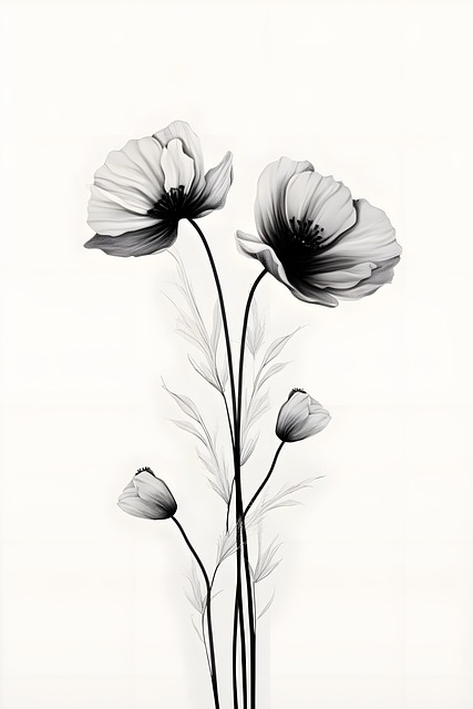 Ai Generiert, Blumen, Minimalistisch