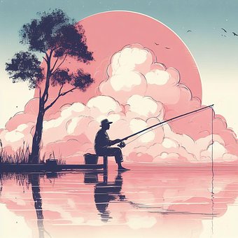 Free Ai Generated Fishing illustration and picture