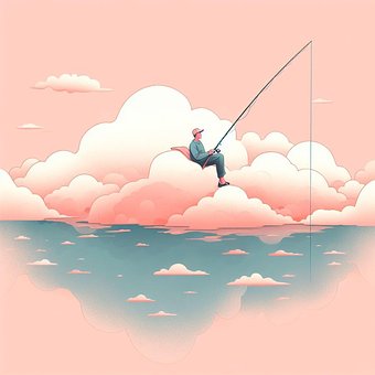 Free Ai Generated Fishing illustration and picture