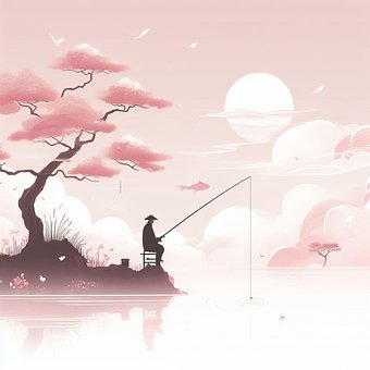 Free Ai Generated Fishing illustration and picture