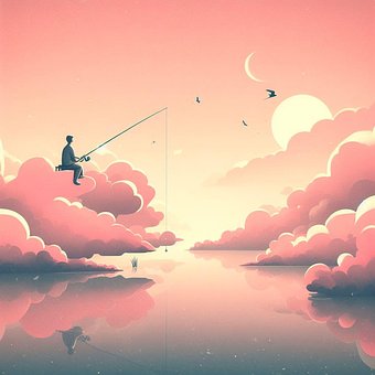 Free Ai Generated Fishing illustration and picture