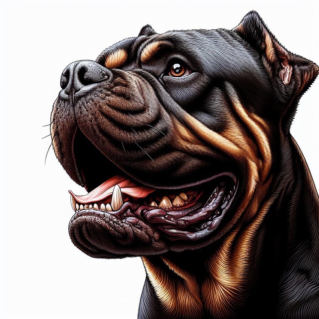 Free ai generated dog great dane illustration