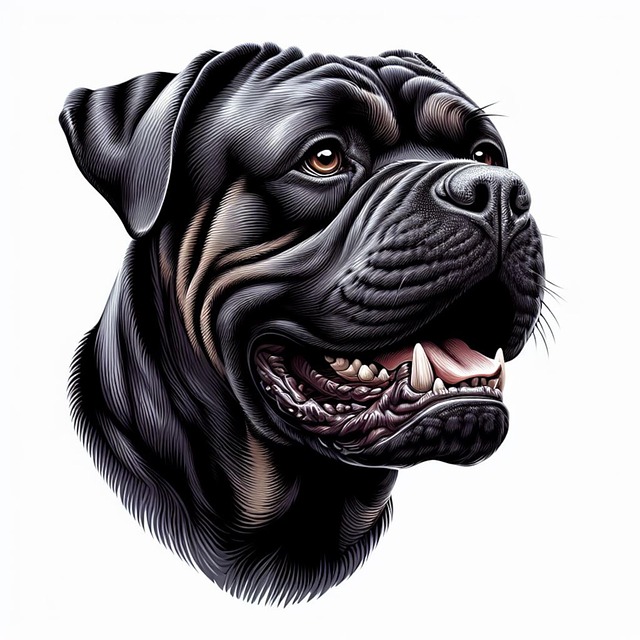 Free ai generated dog great dane illustration